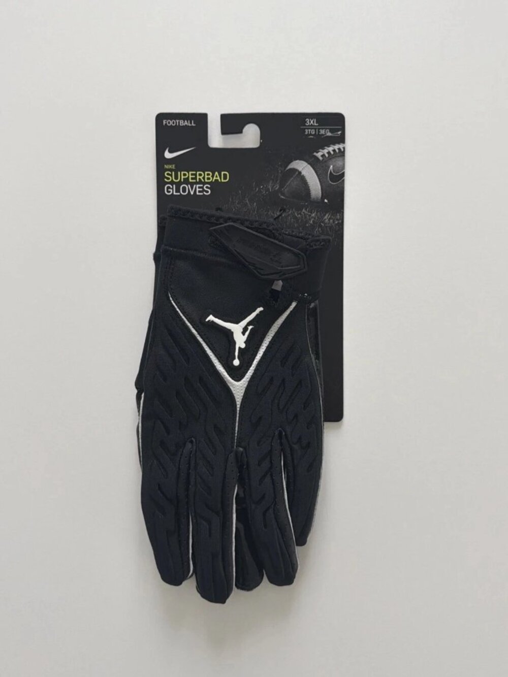 Nike Jordan Superbad 6.0 Football Gloves Black White Men’s Size 3XL DX4476-091